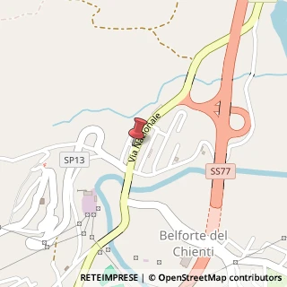 Mappa Via della Portarella, 24, 62020 Belforte del Chienti, Macerata (Marche)