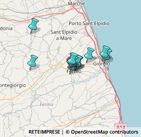 Mappa Viale Tiro a Segno, 63900 Fermo FM, Italia (3.83917)