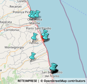 Mappa P.za Manzoni, 63822 Porto San Giorgio FM, Italia (18.752)