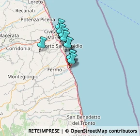 Mappa P.za Manzoni, 63822 Porto San Giorgio FM, Italia (8.71083)