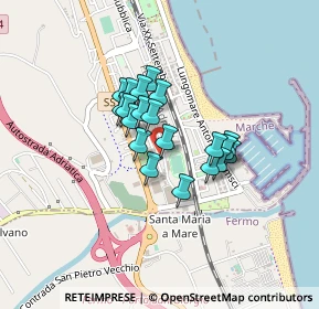 Mappa P.za Manzoni, 63822 Porto San Giorgio FM, Italia (0.295)