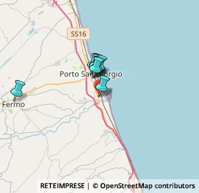 Mappa P.za Manzoni, 63822 Porto San Giorgio FM, Italia (3.39455)