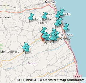 Mappa Contrada Molini di Tenna, 63900 Molini di Tenna FM, Italia (5.86688)