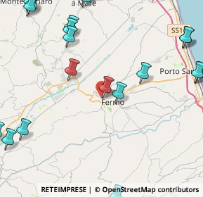 Mappa Via Gigliucci Porzia e Valeria, 63900 Fermo FM, Italia (6.4415)