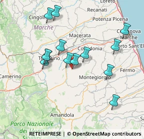 Mappa 62020 Loro Piceno MC, Italia (14.66923)
