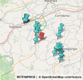 Mappa 62020 Loro Piceno MC, Italia (7.14056)