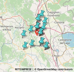 Mappa Località Cetine Vecchie, 53049 Torrita di Siena SI, Italia (9.2975)