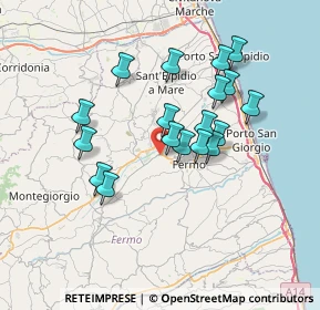 Mappa SP 157, 63900 Molini di Tenna FM (6.34389)