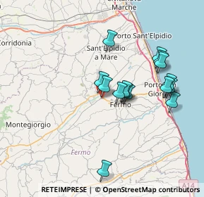 Mappa SP 157, 63900 Molini di Tenna FM (6.91267)