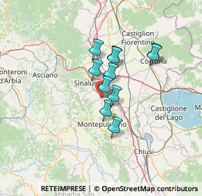 Mappa Via P.del Cadia, 53049 Torrita di Siena SI, Italia (9.59545)