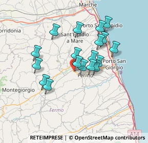 Mappa SP 239 Fermana-Faleriense, 63900 Molini di Tenna FM (6.24778)