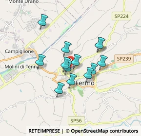 Mappa Via del Colle Vissiano, 63900 Fermo FM, Italia (1.33462)