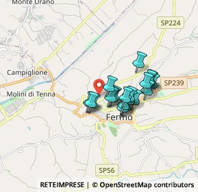 Mappa Via del Colle Vissiano, 63900 Fermo FM, Italia (1.2355)