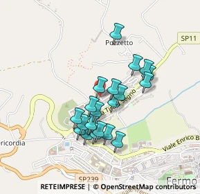 Mappa Via del Colle Vissiano, 63900 Fermo FM, Italia (0.383)
