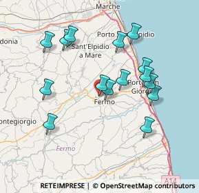 Mappa Via del Colle Vissiano, 63900 Fermo FM, Italia (7.48067)