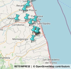 Mappa Via del Colle Vissiano, 63900 Fermo FM, Italia (12.17917)