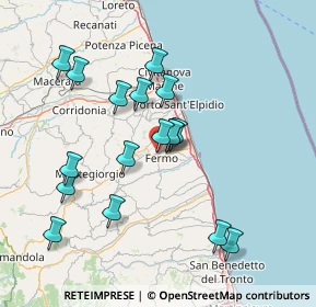 Mappa Via del Colle Vissiano, 63900 Fermo FM, Italia (14.52882)