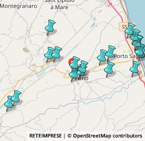 Mappa Via del Colle Vissiano, 63900 Fermo FM, Italia (5.0105)
