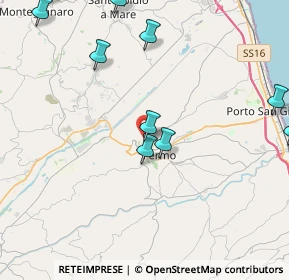 Mappa Via del Colle Vissiano, 63900 Fermo FM, Italia (5.90167)