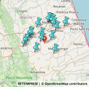 Mappa Largo Giacomo Leopardi, 62020 Loro Piceno MC, Italia (12.13833)