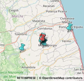 Mappa Via Piani d'Ete, 62010 Mogliano MC, Italia (12.00909)