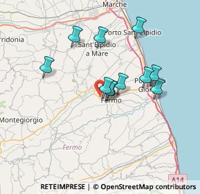Mappa Via XXV Aprile, 63900 Molini di Tenna FM, Italia (6.11727)