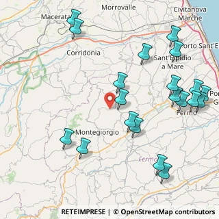 Mappa Contrada Solagna, 63833 Montegiorgio FM, Italia (10.6395)