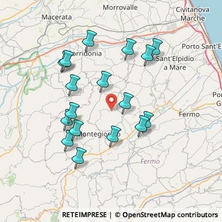Mappa Contrada Solagna, 63833 Montegiorgio FM, Italia (7.81824)