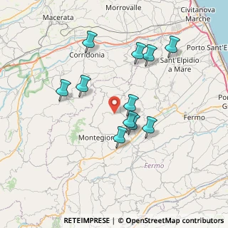 Mappa Contrada Solagna, 63833 Montegiorgio FM, Italia (6.90727)