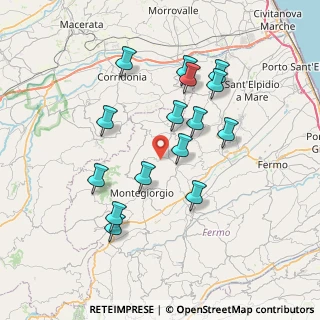 Mappa Contrada Solagna, 63833 Montegiorgio FM, Italia (7.23933)