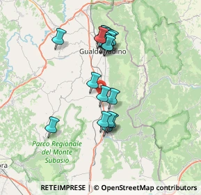 Mappa Località Cartecina, 06025 Nocera Umbra PG, Italia (6.58)