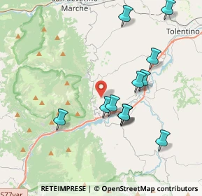 Mappa 62020 Serrapetrona MC, Italia (3.86833)