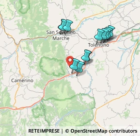 Mappa 62020 Serrapetrona MC, Italia (6.74917)