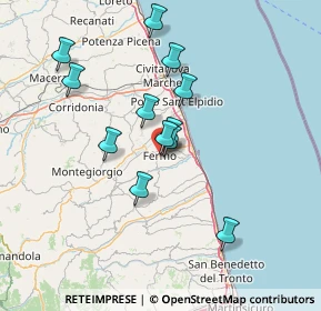 Mappa Piazza del Popolo, 63900 Fermo FM, Italia (12.65)