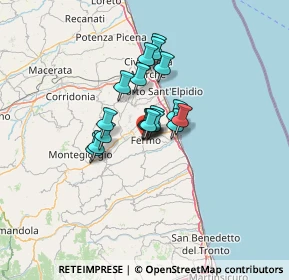 Mappa Largo Fogliani, 63900 Fermo FM, Italia (8.25889)