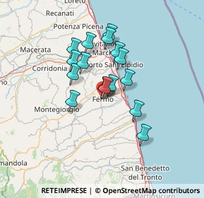 Mappa Largo Fogliani, 63900 Fermo FM, Italia (10.68688)
