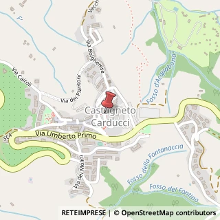 Mappa Via Montebello,  7, 57022 Castagneto Carducci, Livorno (Toscana)