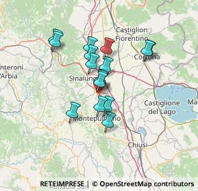 Mappa 81 Localita' Confino, 53049 Torrita di Siena SI, Italia (10.70938)