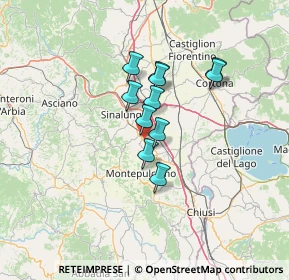 Mappa Localita' Confino, 53049 Torrita di Siena SI, Italia (9.65909)