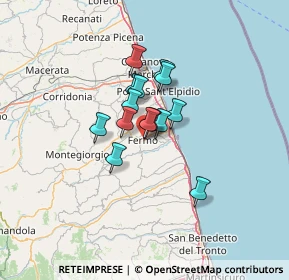 Mappa Via Cesare Battisti, 63900 Fermo FM, Italia (8.13)
