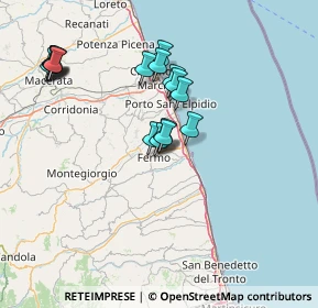 Mappa Via Giambattista Pergolesi, 63900 Fermo FM, Italia (14.45882)
