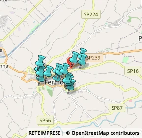 Mappa Via Giambattista Pergolesi, 63900 Fermo FM, Italia (1.23867)