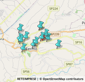 Mappa Via Gioacchino Rossini, 63900 Fermo FM, Italia (1.34462)