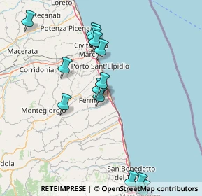 Mappa Contrada Moje, 63900 Fermo FM, Italia (18.95214)