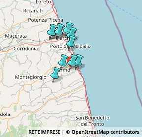 Mappa Contrada Moje, 63900 Fermo FM, Italia (10.39364)