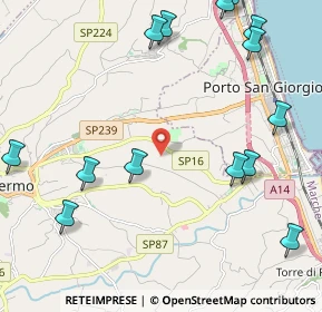 Mappa Contrada Moje, 63900 Fermo FM, Italia (2.92357)