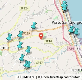 Mappa Contrada Moje, 63900 Fermo FM, Italia (2.875)