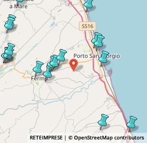 Mappa Contrada Moje, 63900 Fermo FM, Italia (5.999)