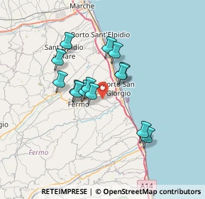 Mappa Contrada Moje, 63900 Fermo FM, Italia (5.78286)