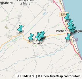 Mappa Via Francesco Cilea, 63900 Fermo FM, Italia (3.56643)